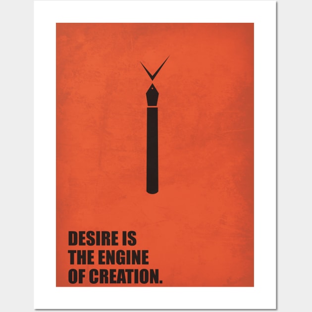 Desire the Engine of Creation ! Business Quotes Wall Art by labno4